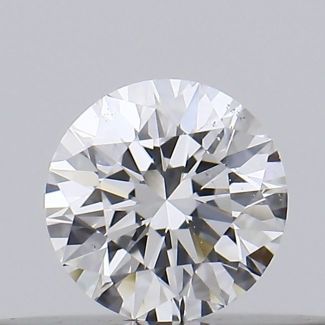 0.18 Carat Round D SI1 EX GIA Natural Diamond