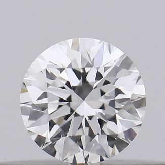 0.18 Carat Round E VVS2 EX GIA Natural Diamond