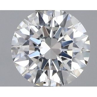 0.34 Carat Round H SI2 VG EX GIA Natural Diamond