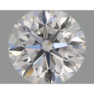 0.4 Carat Round D VVS2 VG EX GIA Natural Diamond