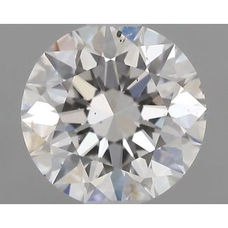 0.5 Carat Round F SI1 EX GIA Natural Diamond