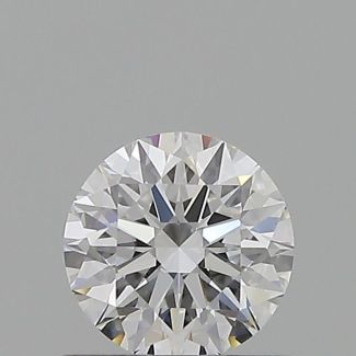 0.56 Carat Round E VVS1 EX GIA Natural Diamond