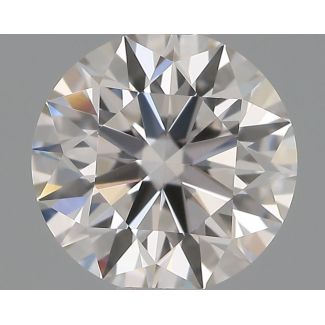 0.6 Carat Round H VVS1 EX GIA Natural Diamond