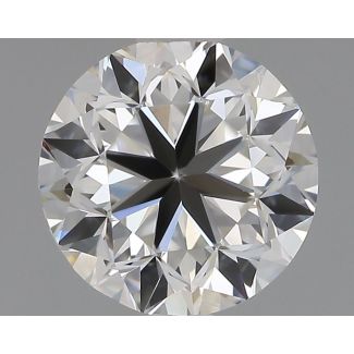 0.91 Carat Round H VVS2 GD EX VG GIA Natural Diamond