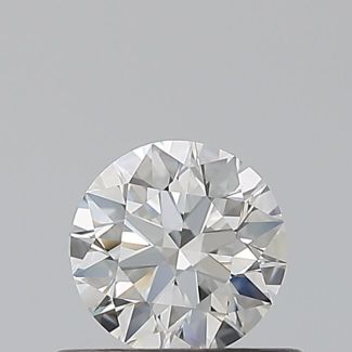 0.43 Carat Round G VVS2 EX GIA Natural Diamond