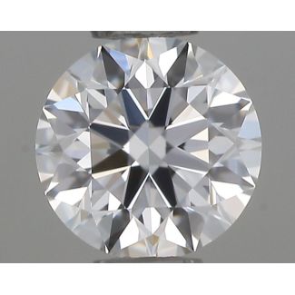 0.4 Carat Round D VVS2 EX GIA Natural Diamond