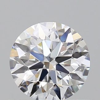 0.61 Carat Round D VVS1 EX GIA Natural Diamond