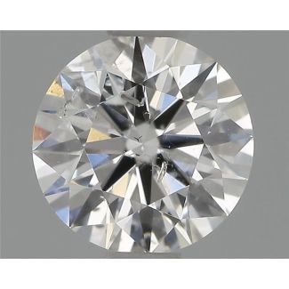 0.57 Carat Round F SI2 EX GIA Natural Diamond