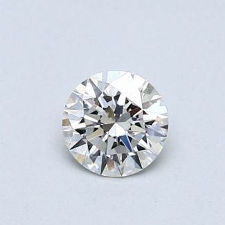 0.5 Carat Round H VVS2 EX GIA Natural Diamond