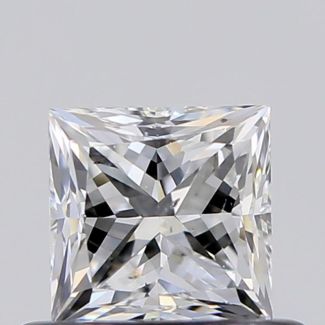 0.50 Carat Princess E SI1 - VG GIA Natural Diamond