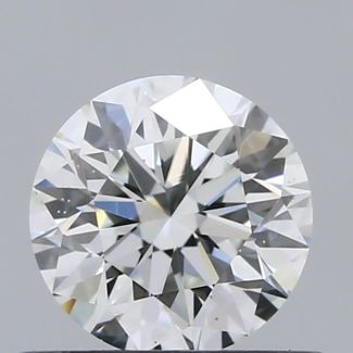 0.5 Carat Round F SI1 EX GIA Natural Diamond