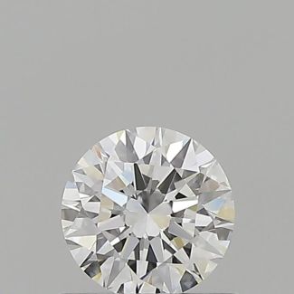 0.53 Carat Round E VVS1 EX GIA Natural Diamond