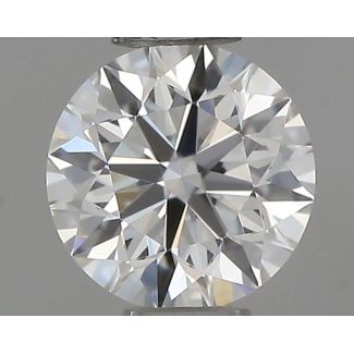 0.34 Carat Round H VVS1 EX IGI Natural Diamond