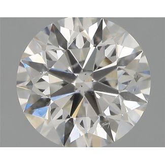 0.51 Carat Round H SI1 EX GIA Natural Diamond