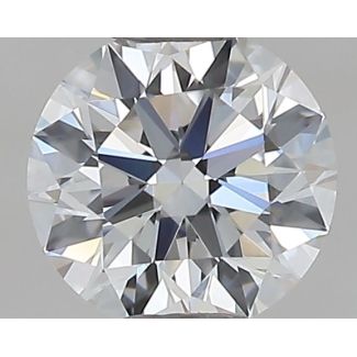 0.40 Carat Round F VVS2 EX GIA Natural Diamond