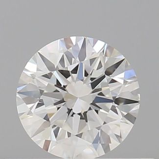 0.46 Carat Round F VVS1 EX VG GIA Natural Diamond