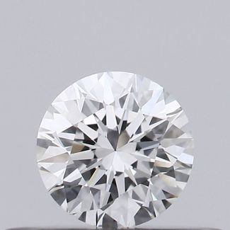 0.26 Carat Round E VVS2 EX GIA Natural Diamond