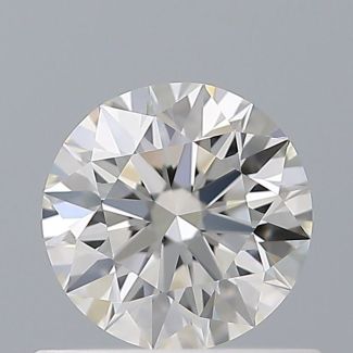 0.52 Carat Round H IF EX GIA Natural Diamond