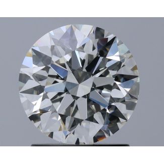 1.5 Carat Round H VS2 EX GIA Natural Diamond