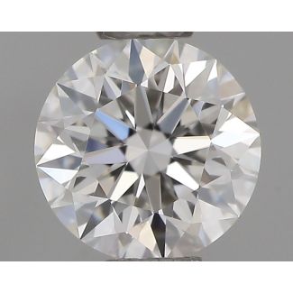 0.41 Carat Round F VVS1 EX VG GIA Natural Diamond