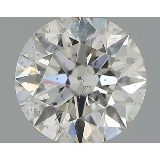 0.30 Carat Round H SI1 EX IGI Natural Diamond