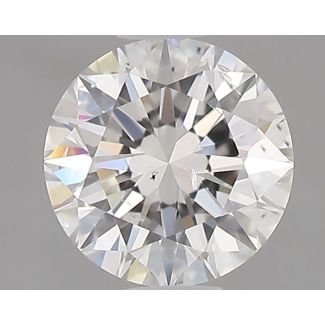 0.51 Carat Round F SI1 EX GIA Natural Diamond