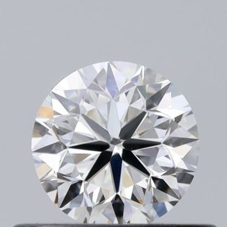 0.46 Carat Round F VVS1 VG EX GIA Natural Diamond