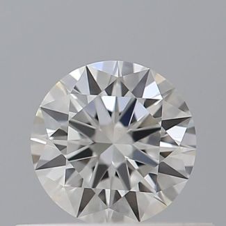 0.32 Carat Round I VVS2 EX GIA Natural Diamond