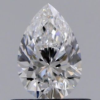 0.50 Carat Pear D VVS1 - EX VG GIA Natural Diamond