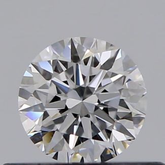 0.33 Carat Round D VVS2 EX GIA Natural Diamond