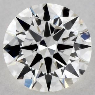 0.5 Carat Round H SI1 EX GIA Natural Diamond