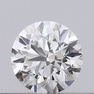 0.18 Carat Round H SI1 EX GIA Natural Diamond