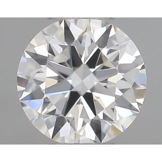 0.45 Carat Round H VVS1 EX GIA Natural Diamond