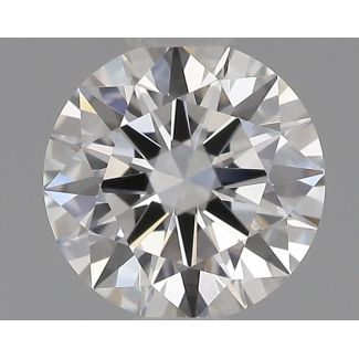 0.51 Carat Round F VVS2 EX GIA Natural Diamond