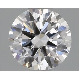 0.40 Carat Round D SI2 VG EX GIA Natural Diamond