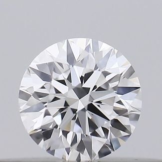 0.17 Carat Round D VVS2 EX GIA Natural Diamond