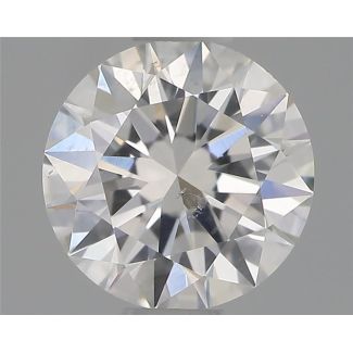 0.51 Carat Round F SI1 EX GIA Natural Diamond