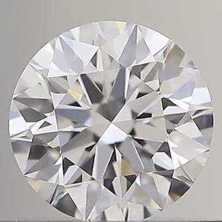 0.52 Carat Round D VVS2 EX GIA Natural Diamond