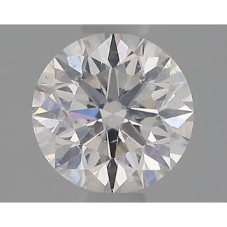 0.41 Carat Round E SI2 EX VG GIA Natural Diamond