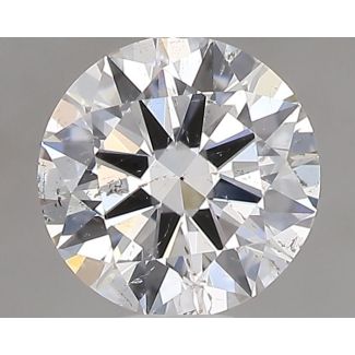 0.46 Carat Round F SI2 EX GIA Natural Diamond