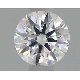 0.40 Carat Round H SI2 EX VG GIA Natural Diamond