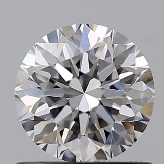 0.72 Carat Round F VVS1 VG EX GIA Natural Diamond