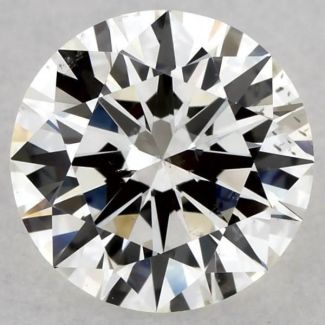 0.51 Carat Round H SI1 EX GIA Natural Diamond