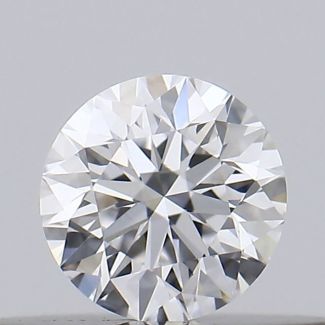 0.18 Carat Round D VVS1 EX VG GIA Natural Diamond