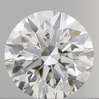 0.40 Carat Round E SI1 EX GIA Natural Diamond