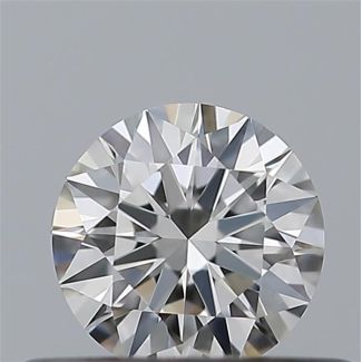 0.33 Carat Round F VVS2 EX IGI Natural Diamond