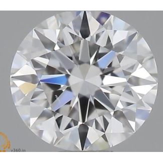 0.5 Carat Round E VS2 EX GIA Natural Diamond