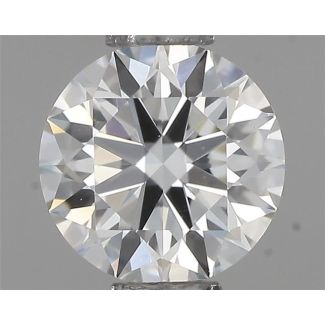 0.41 Carat Round H VVS1 EX GIA Natural Diamond