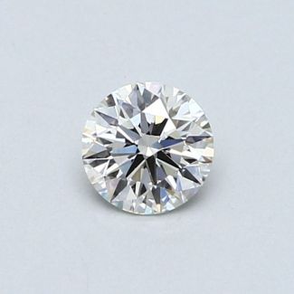 0.41 Carat Round H VS1 EX VG GIA Natural Diamond