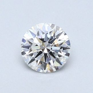 0.52 Carat Round D VS2 EX GIA Natural Diamond